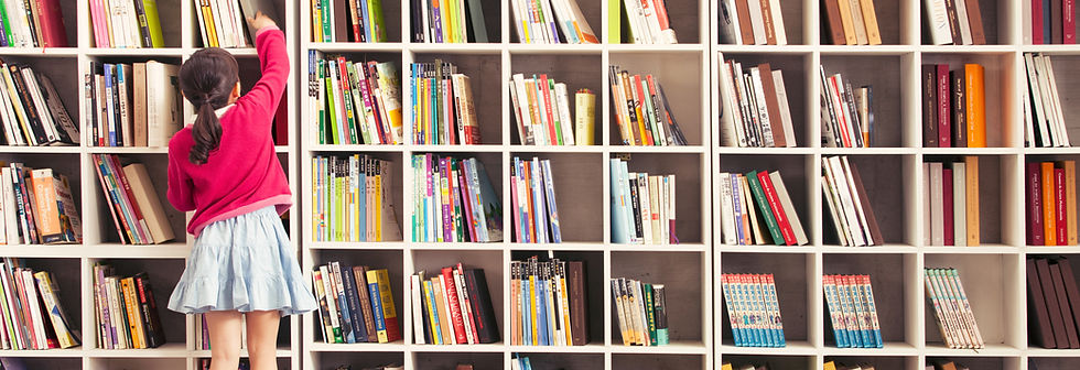 Girl Reaching Books