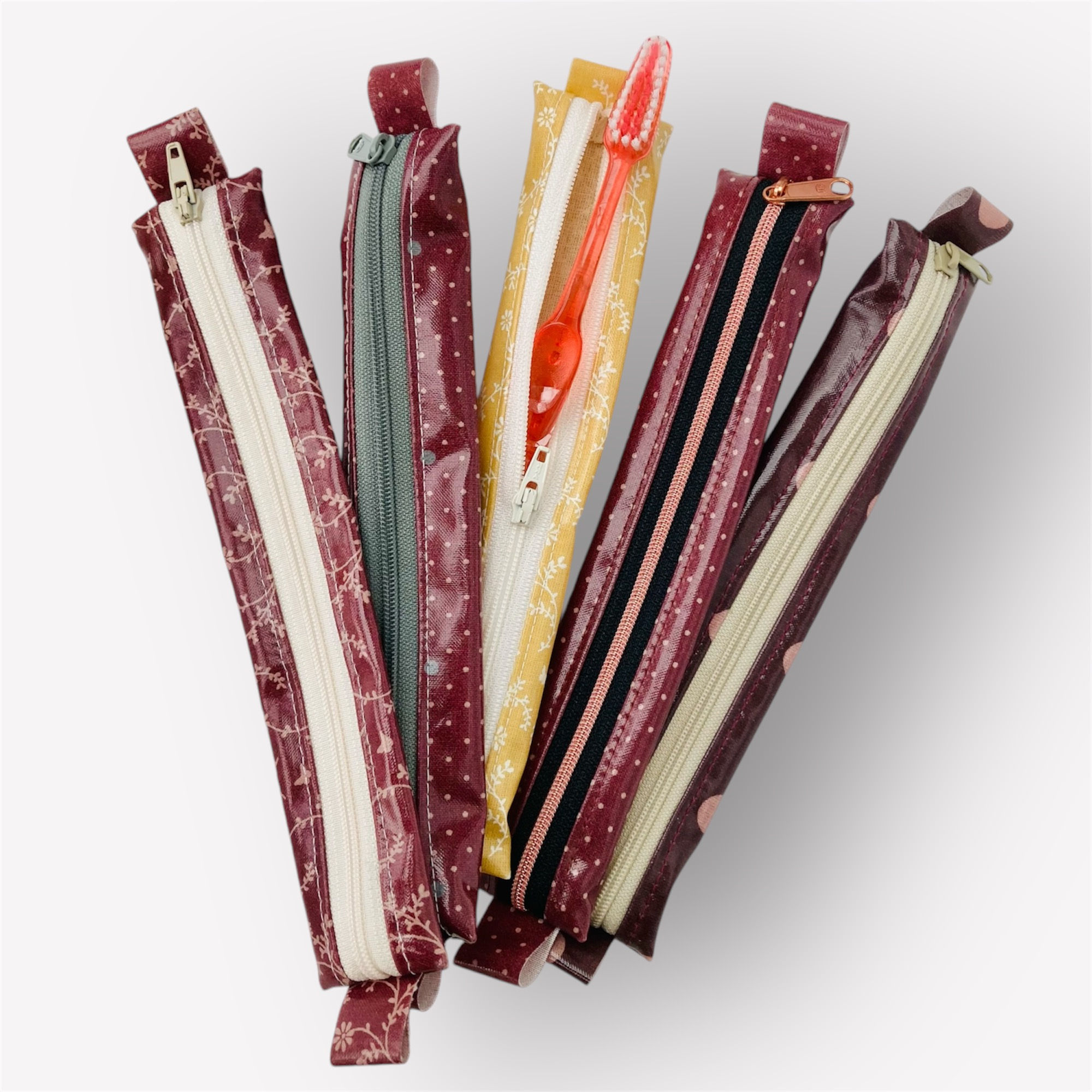 Zahnbürste-Tasche Dunkelrot BEN