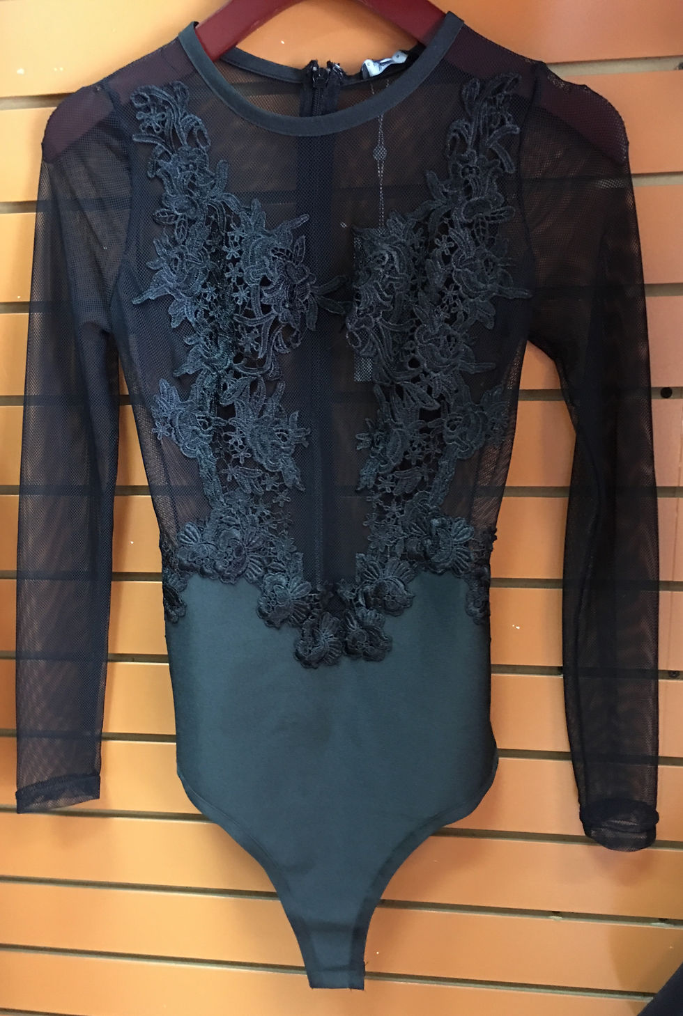 Thumbnail: Flower Detail Mesh Body Suit