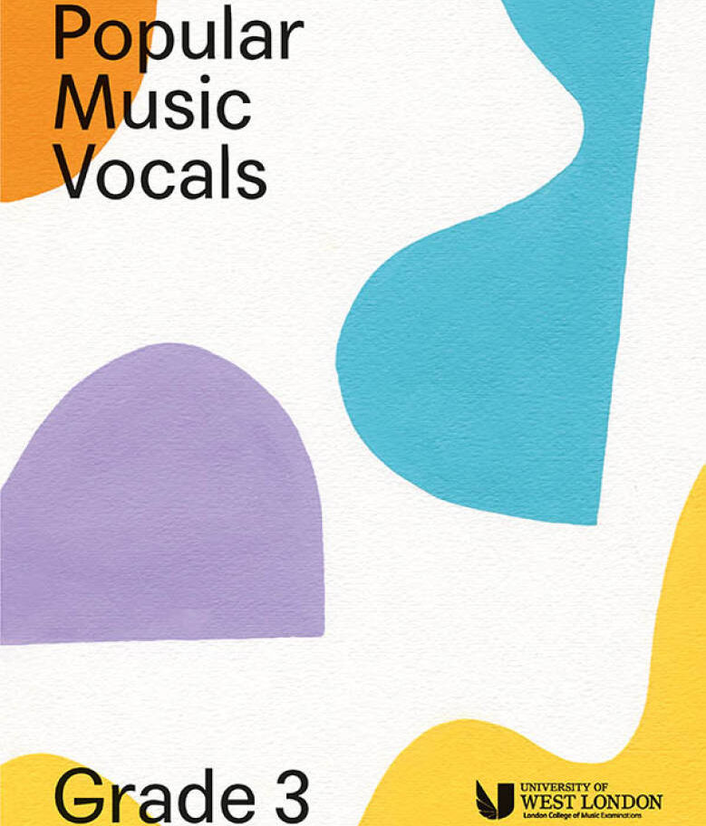 Music Vocals with colorful shapes on a white background Spider Music Ltd