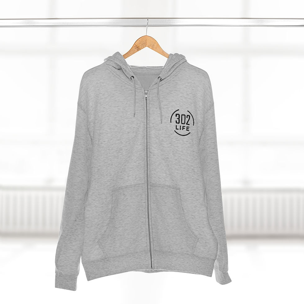 Thumbnail: 302 Life Unisex Premium Full Zip Hoodie