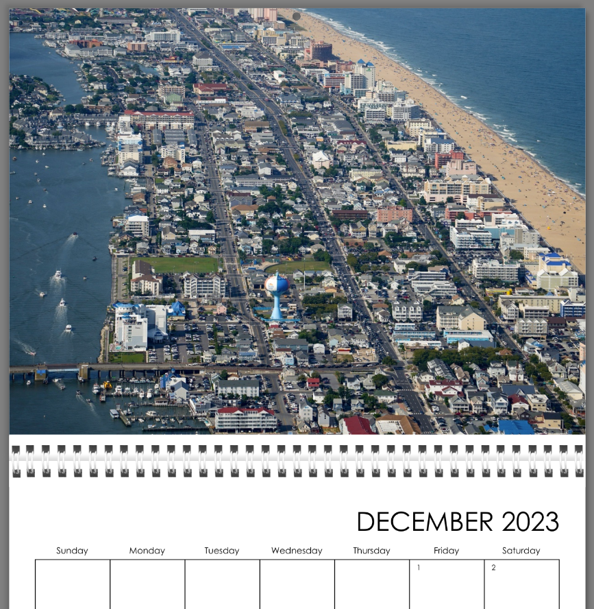 2023 OCMD Aerial Photo Calendar | OCMD 2023 OCMD Aerial Photo Calendar | OCMD