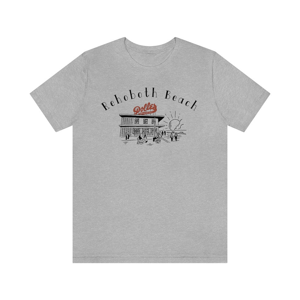 Thumbnail: Rehoboth Beach Boardwalk Scene Unisex Tee 