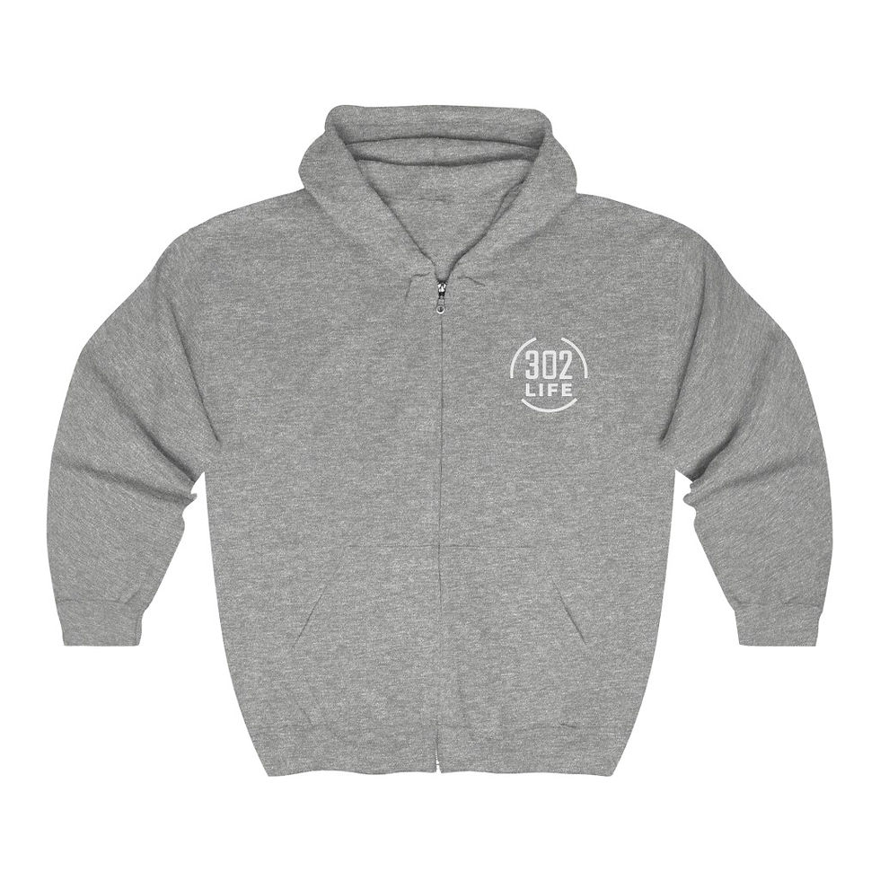 Thumbnail: Unisex Full Zip Tower Sun Hoodie (Print on Back)