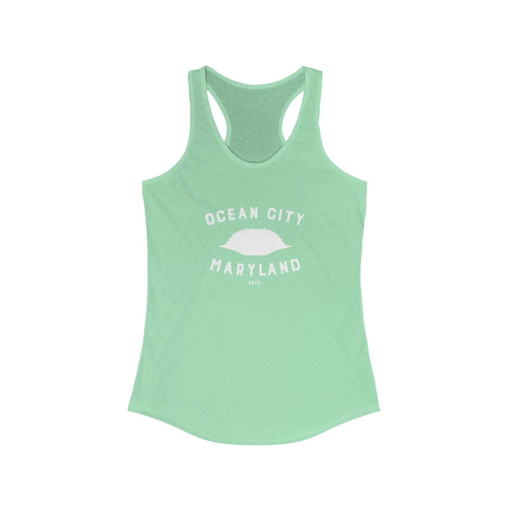 Women's Ideal Racerback Tank (Ocean City Crab)
