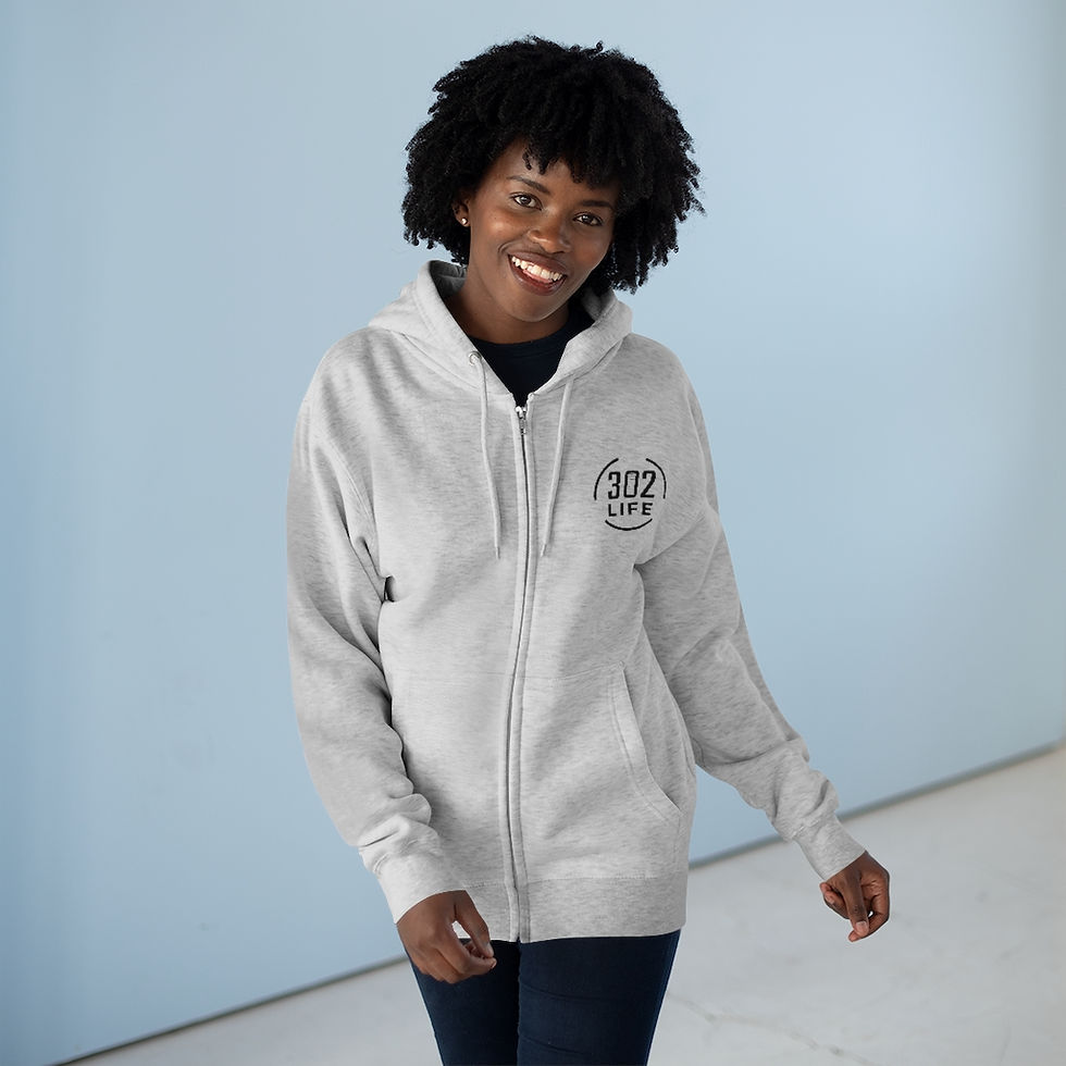 Thumbnail: 302 Life Unisex Premium Full Zip Hoodie