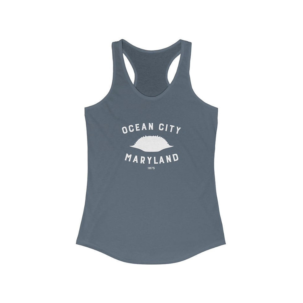 Thumbnail: Women's Ideal Racerback Tank (Ocean City Crab)