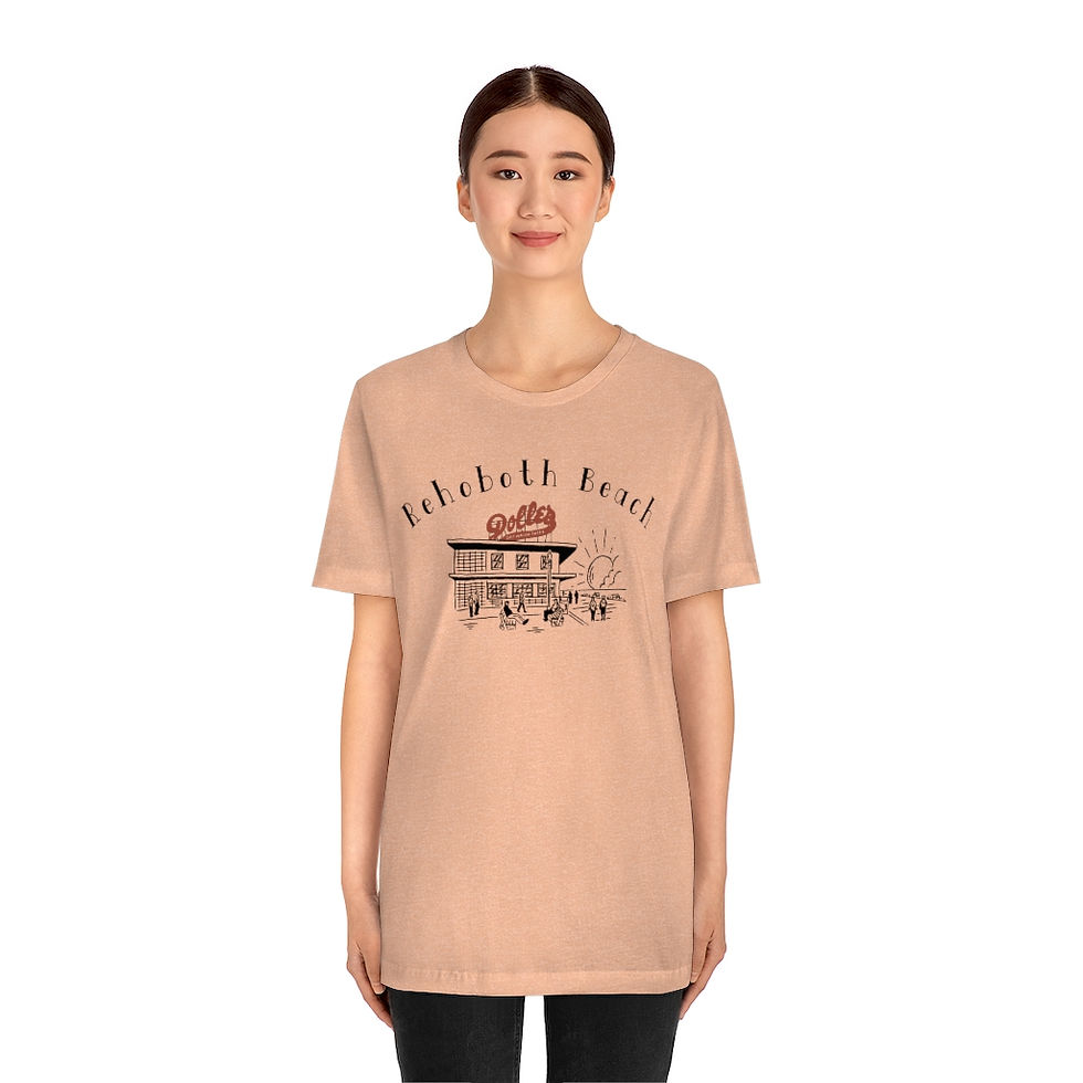 Thumbnail: Rehoboth Beach Boardwalk Scene Unisex Tee 