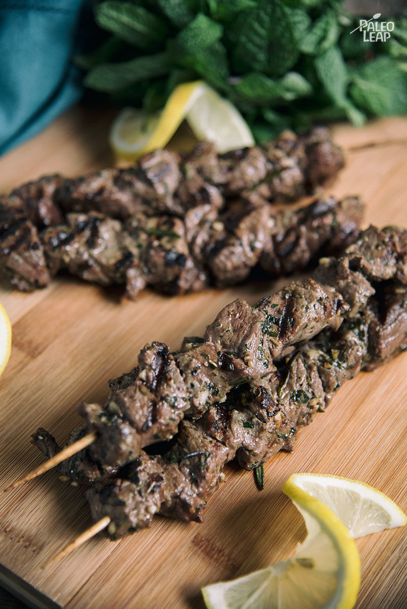Mathew's Beef Kabobs (souvlaki) 5lb box avg 15 sticks Mathews Prime Foods