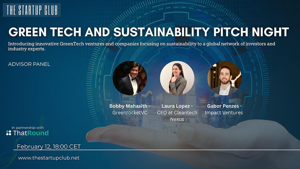 Green Tech and Sustainability Pitch Night