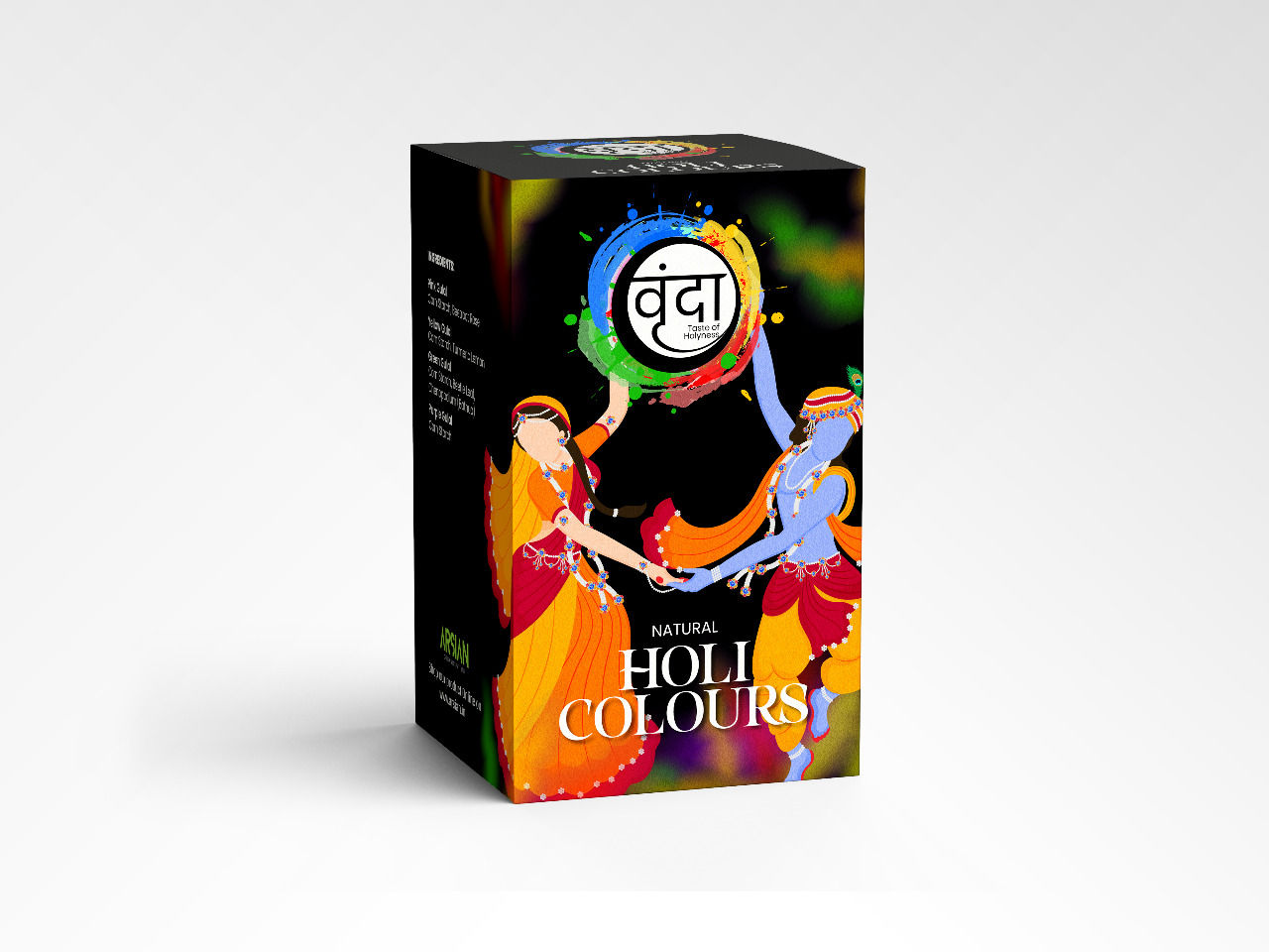 Vrunda Natural Holi Colour 400G(4X100G)