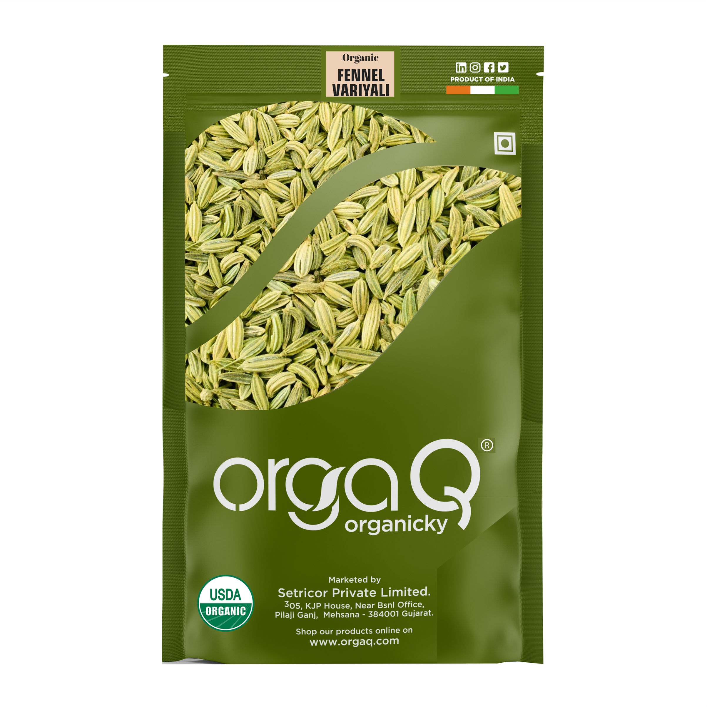 OrgaQ Fennel Bold 250G