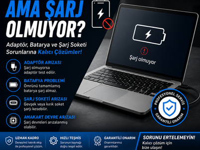 Laptop Prizde Ama Şarj Olmuyor