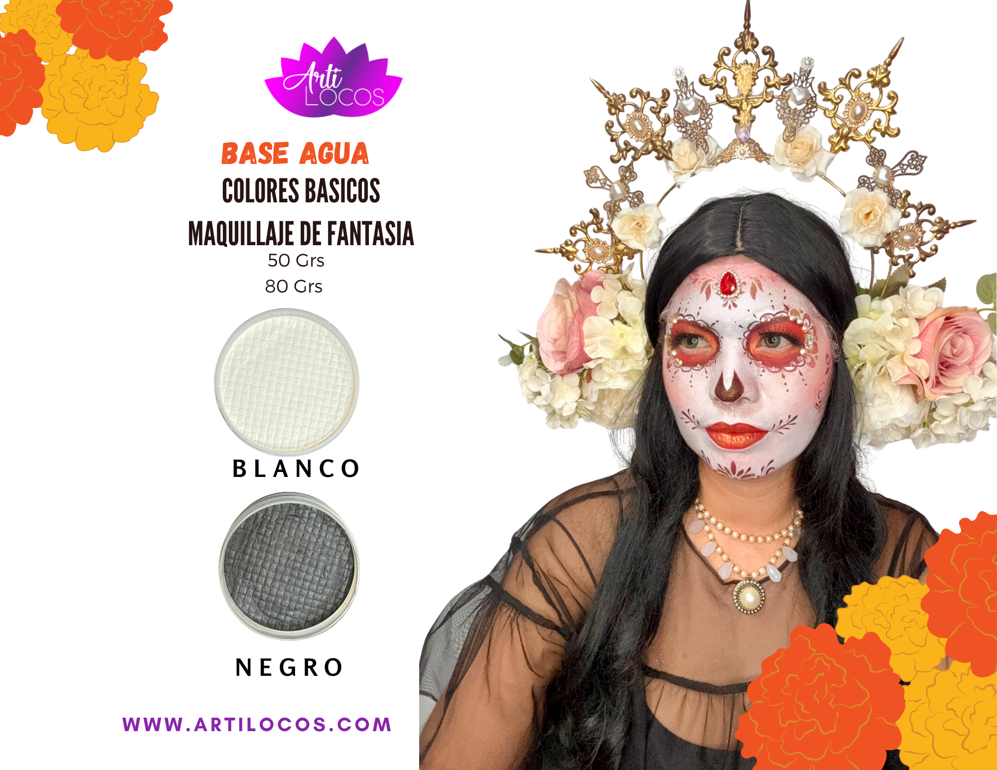 Colores básicos Maquillaje de fantasia