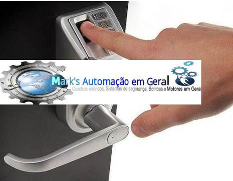 Fechaduras biométricas.