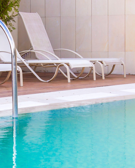 relaxing day at the pool