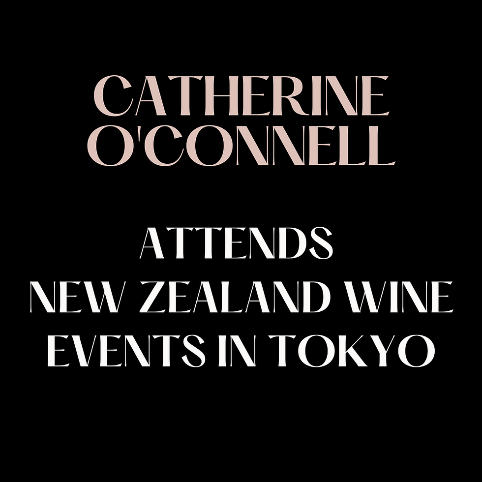 Catherine O'Connell Attends New Zealand Wine Events in Tokyo
