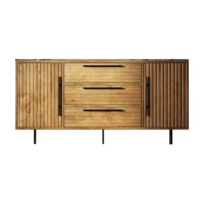 Similar to the living room piece: Bryant 3 Drawer & 2 Door Sideboard, Wood Brown