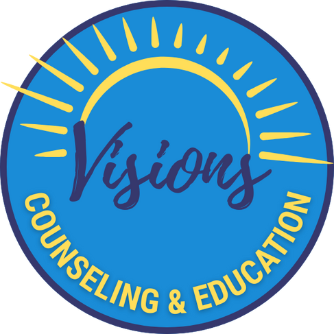 Felica Duce, LCPC-S Licensed Clinical Professional Counselor at Visions Counseling & Education | CBRS in Boise sharing the company logo to represent her journey from her Visions idea to reality.