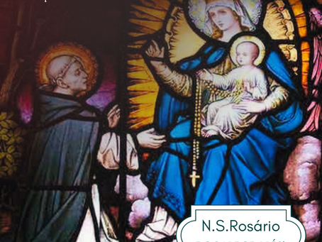 A escolha da Comandante Celeste: São Domingos recebe o rosário.