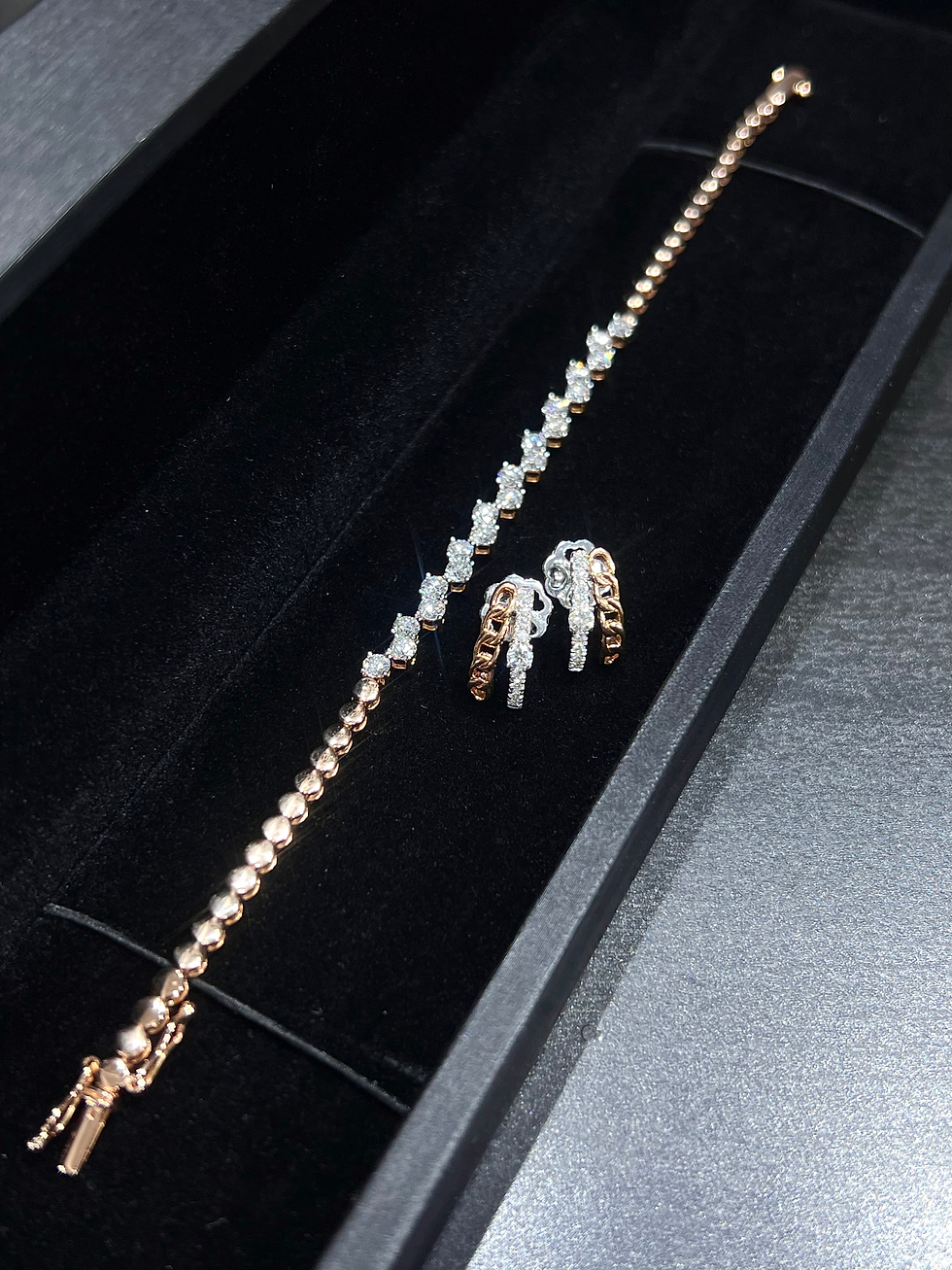 Thumbnail: Zig zag design diamond bracelet 1.70 TCW.