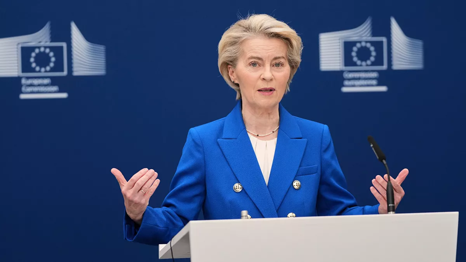 Ursula von der Leyen lors de la Commission européenne
