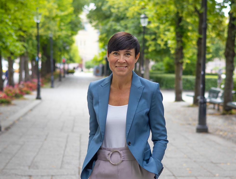 Høyres leder, Ine Eriksen Søreide, illustrasjon Høyre