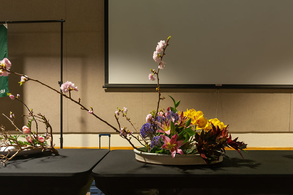 Ohara Demo - Satsuki Palter- Ikebana International Los Angeles Chapter 4 Spring Show h - photo by Gl