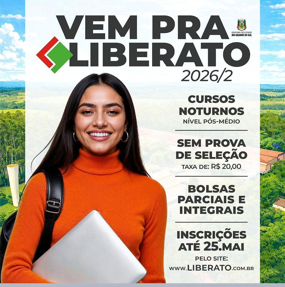 Inscrições abertas para cursos técnicos noturnos da Liberato