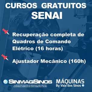 Últimas vagas Cursos Gratuitos Senai