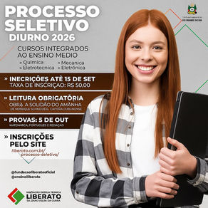Processo Seletivo Diurno 2026 da Fundação Liberato