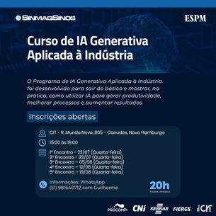 Curso apresenta uso da IA para otimizar processos industriais