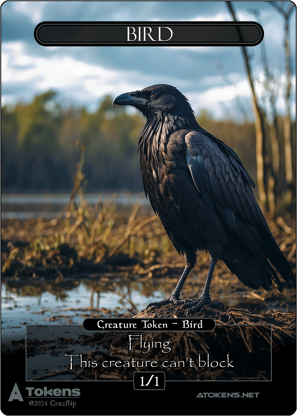 Alternative MTG Black Bird Token
