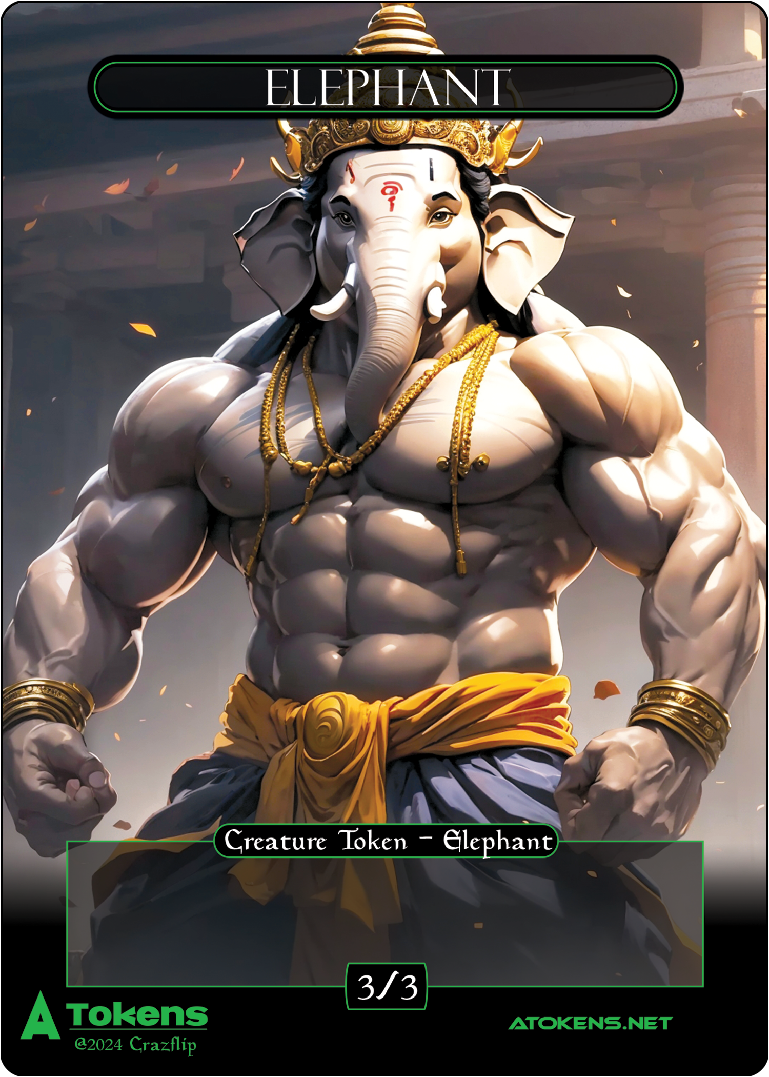 Green Elephant - Ganesha's Firstborn