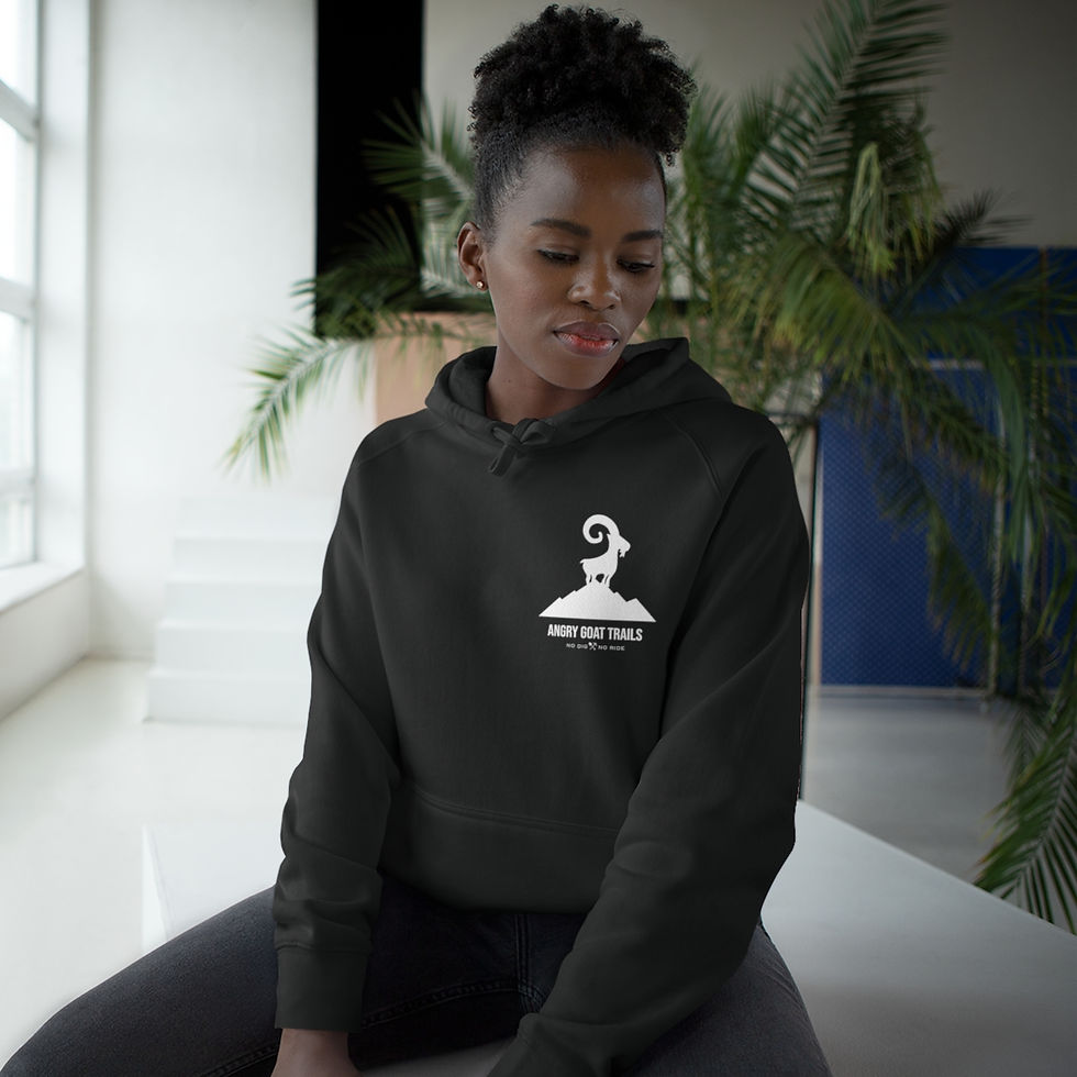 Thumbnail: Angry Goat Trails Signature Hoodie (White Logo)
