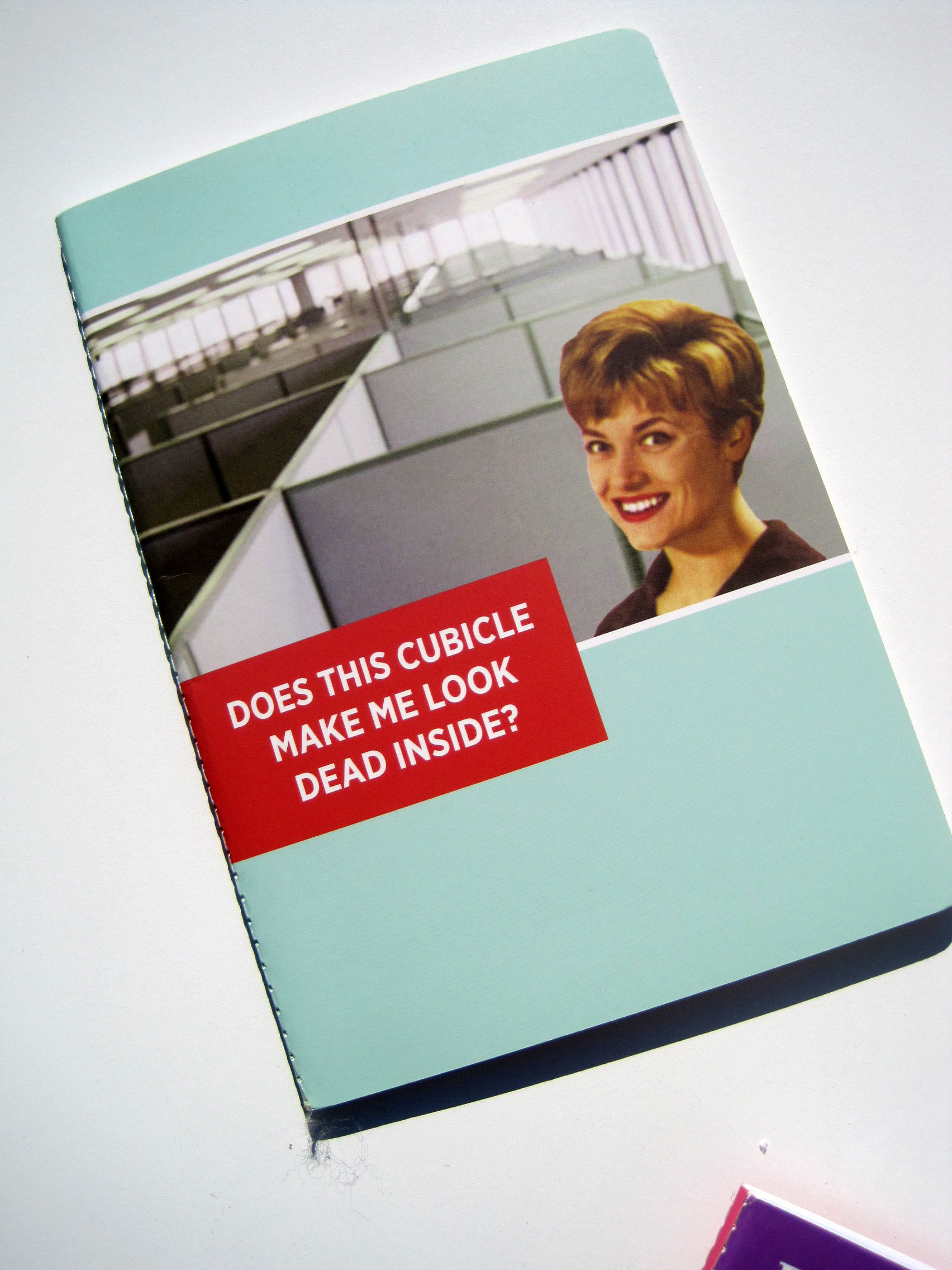 ephemera "dead inside" funny journal / notebook