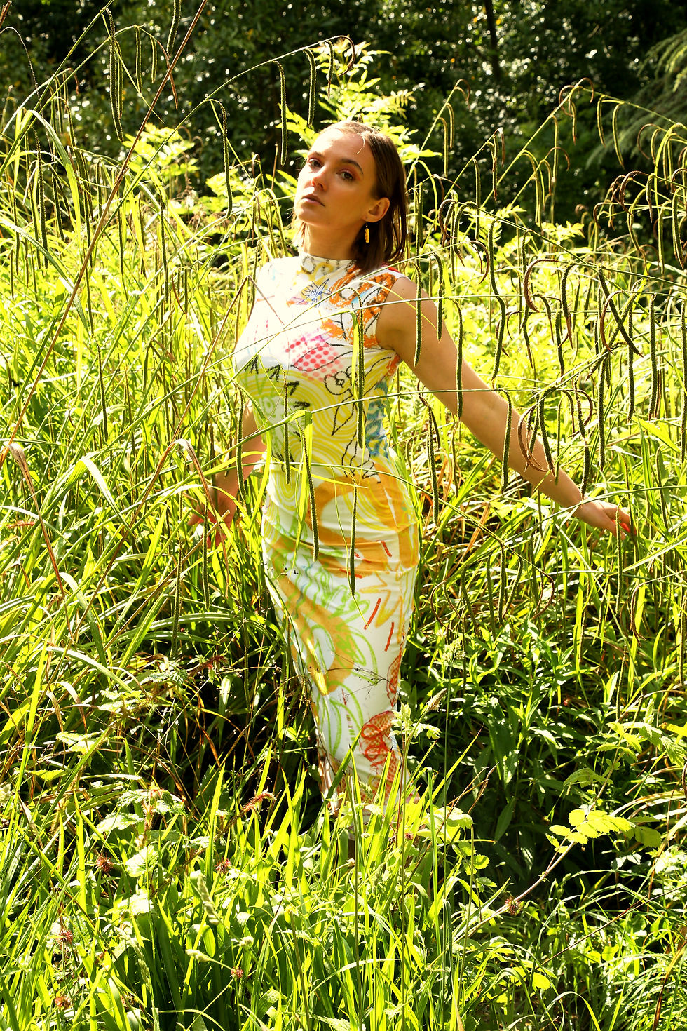 Thumbnail: Pale Sunshine Slinky Dress