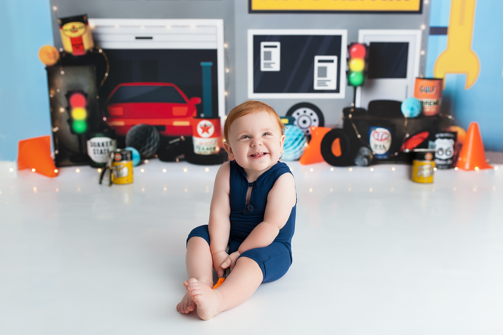 MECHANIC CAKE SMASH SESSION | HAMILTON ONTARIO CAKE SMASH SESSION | PHOTOGRAPHER IN HAMILTON ON