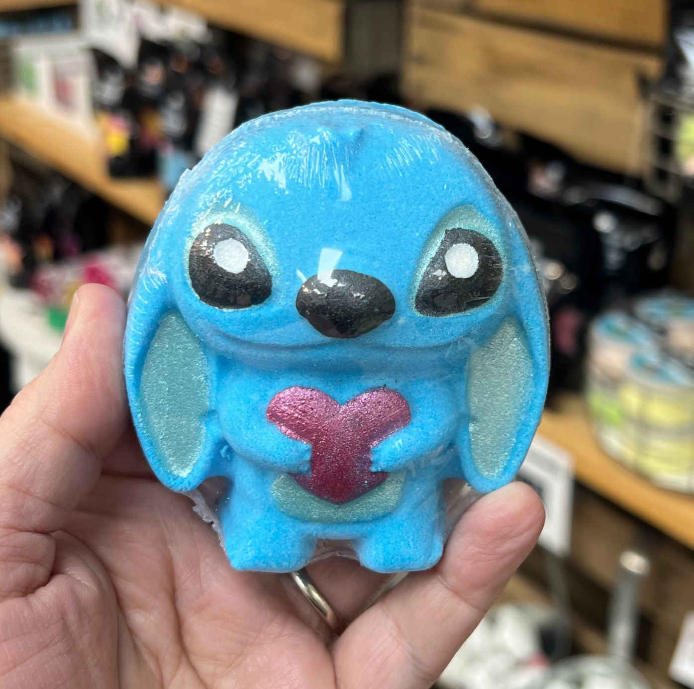 Bombe de bain • Chien bleu hawaïen avec surprise