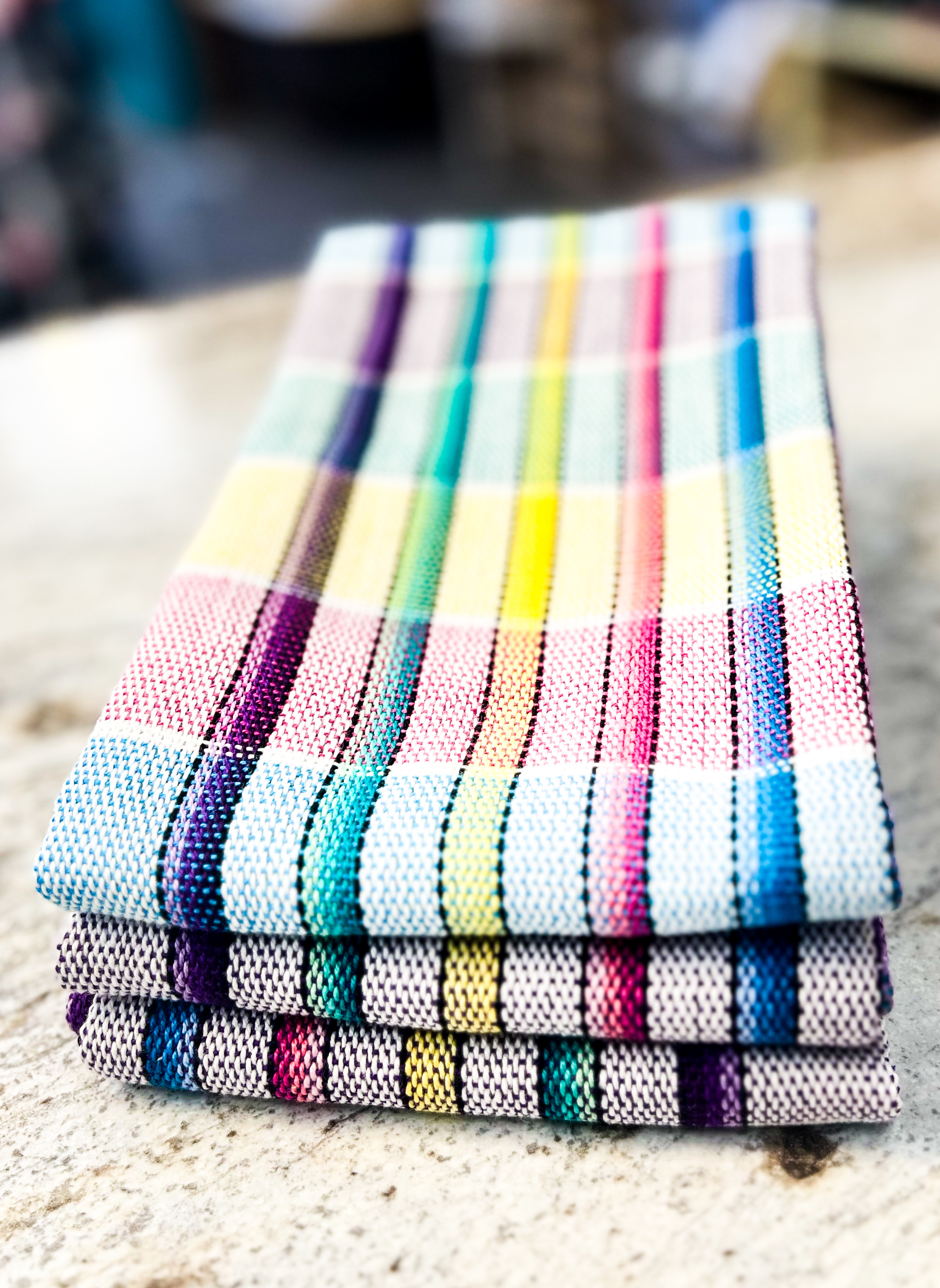 Linge à vaisselle tissé à la main