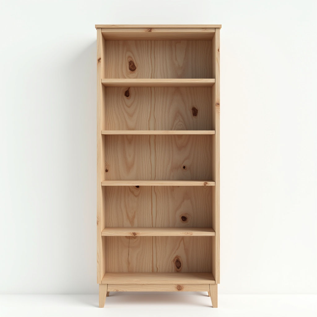 Rustic Pine Bookshelf