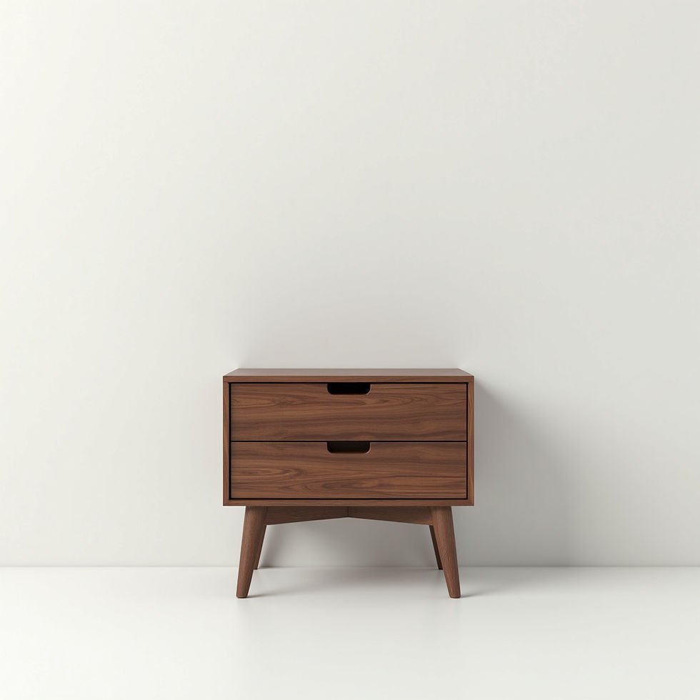 Walnut Bedside Table