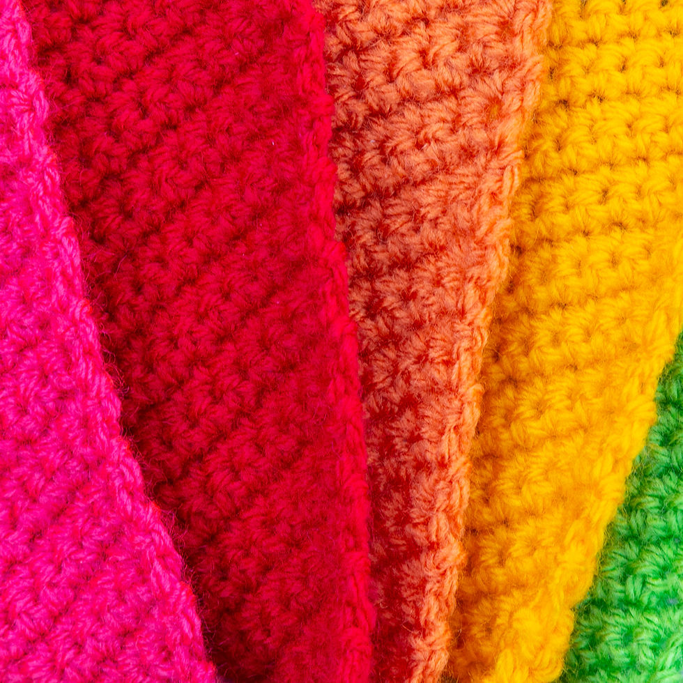 Thumbnail: Rainbow traditional bunting. Finished with bead detail on each triangle. With cream trim