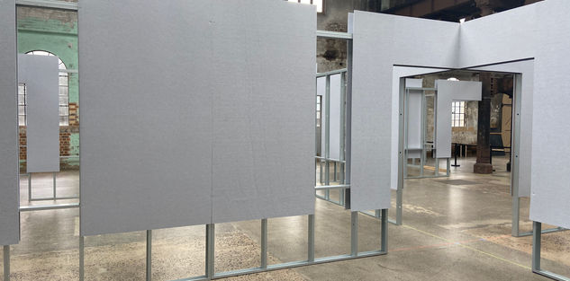 No Show. Exhibition build