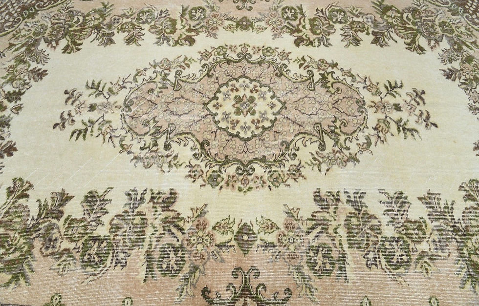 Thumbnail: 6x9ft Flowerolive Antique Vintage Oriental Rug