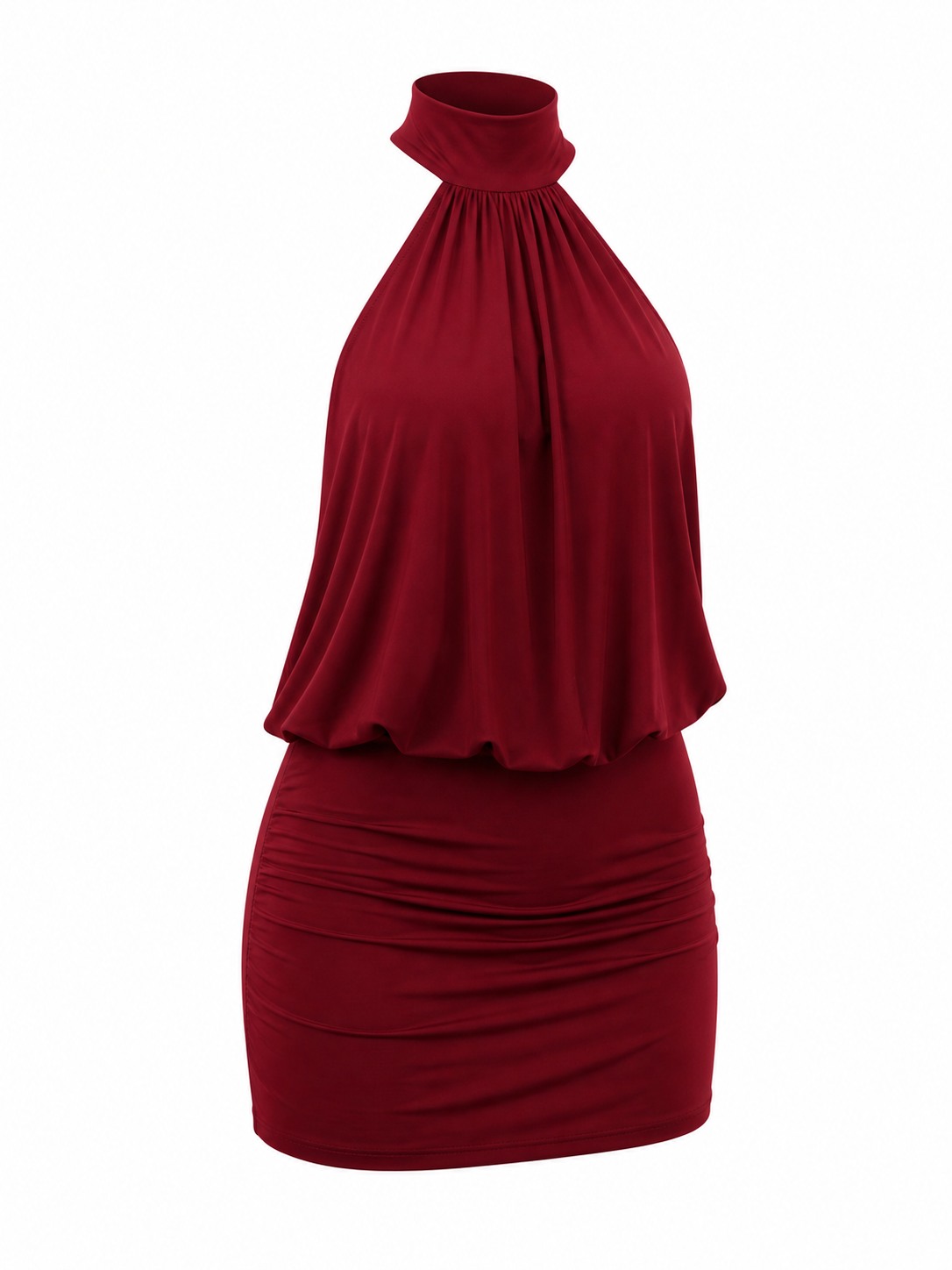 Vestido Curto Frente Única Rosa – Elegância Delicada