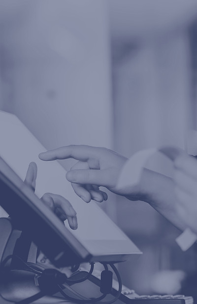 Close up of saleswoman hands accounting,