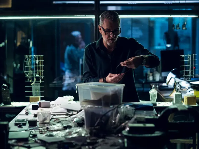 Maestro artesano y embajador del sello Aragón a Mano en su taller de creación.