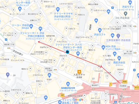 渋谷のポケ活ルート