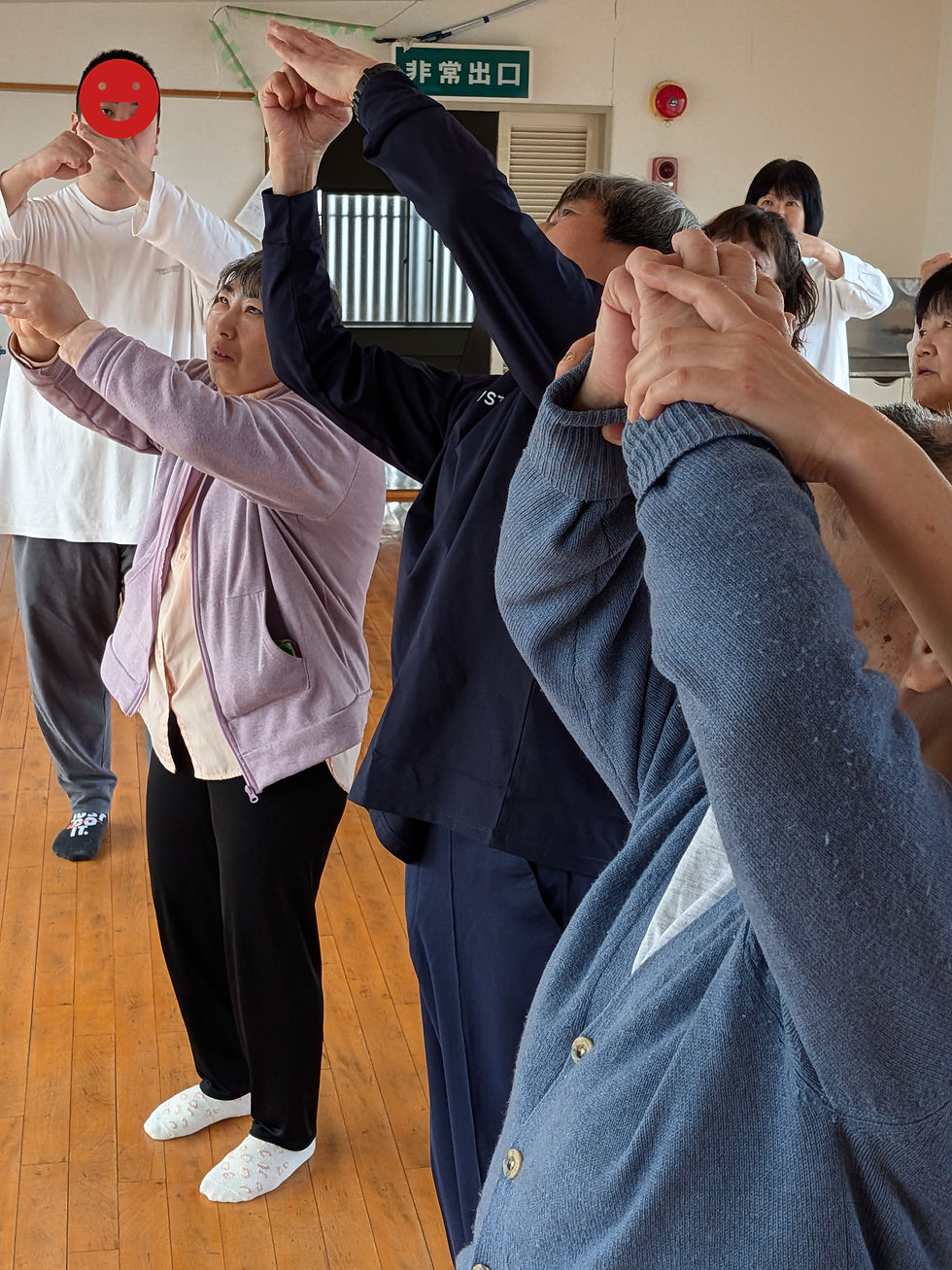 挨拶の構え？も教わります。